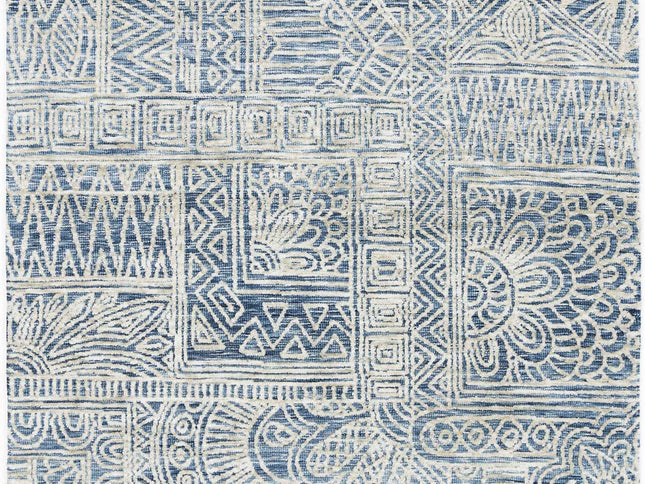Amritsar Newburg Navy Tribal Rug