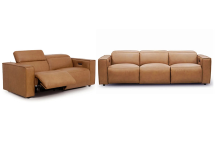 Nora 3+2 Seater - Chestnut (Leather)