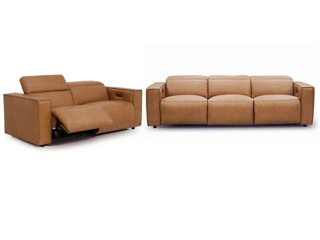 Nora 3+2 Seater - Chestnut (Leather)