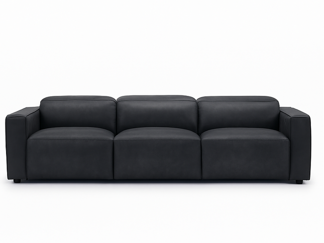 Nora 3+2 Seater - Charcoal (Leather)