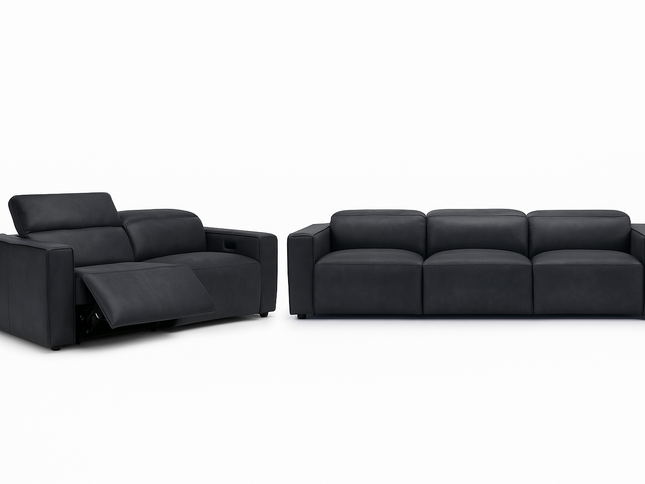 Nora 2 Seater - Carcoal (Leather)
