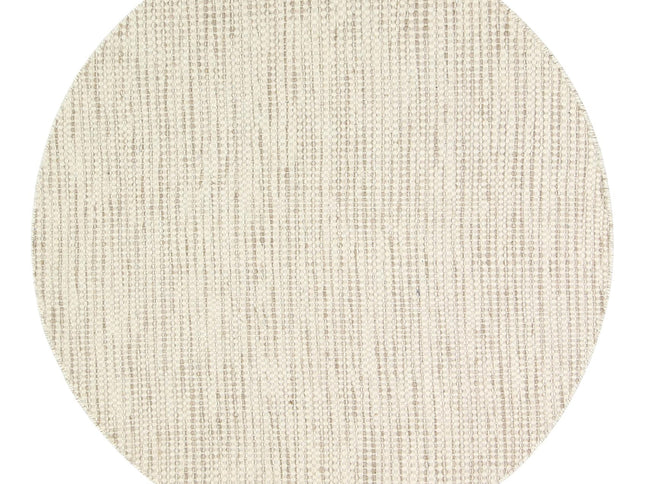 Nordic Brown Reversible Wool Round Rug