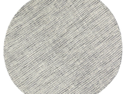 Nordic Grey Reversible Wool Round Rug