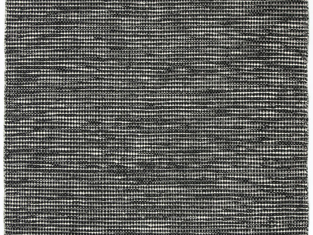 Nordic Black & White Reversible Wool Rug