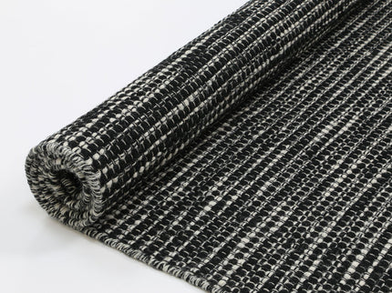 Nordic Black & White Reversible Wool Rug