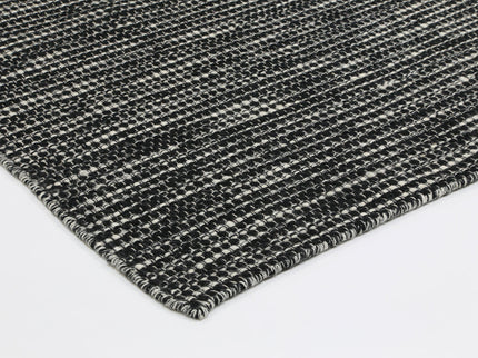 Nordic Black & White Reversible Wool Rug