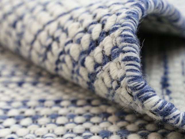Nordic Blue Reversible Wool Rug