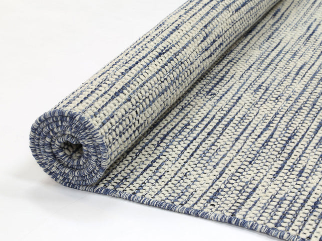 Nordic Blue Reversible Wool Rug