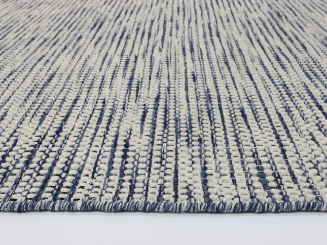 Nordic Blue Reversible Wool Rug