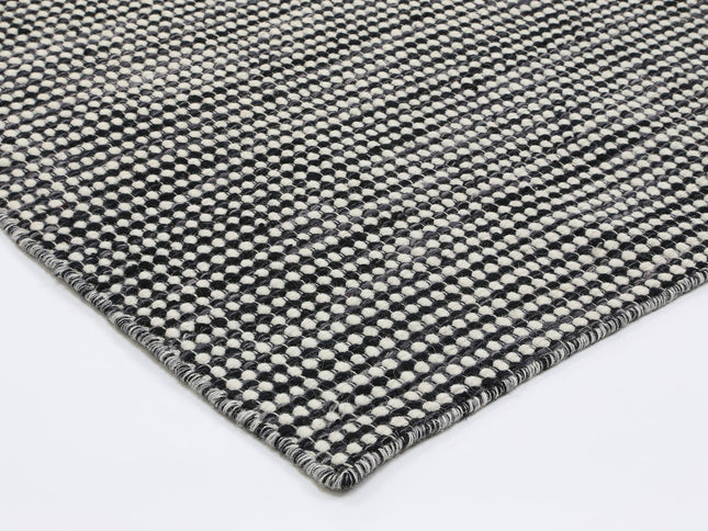 Nordic Charcoal Reversible Wool Rug