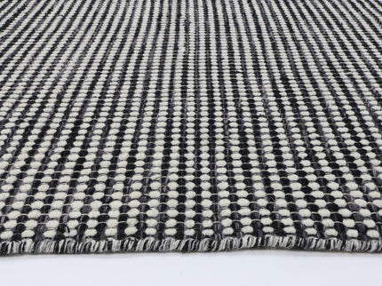 Nordic Charcoal Reversible Wool Rug