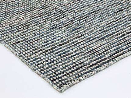 Nordic Teal Reversible Wool Rug