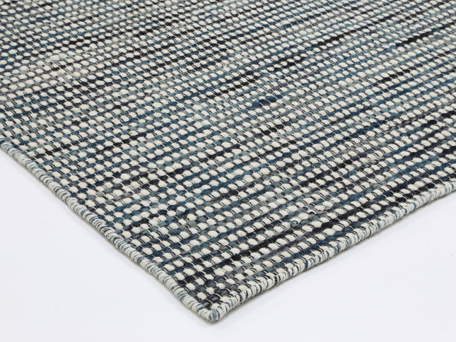Nordic Teal Reversible Wool Rug