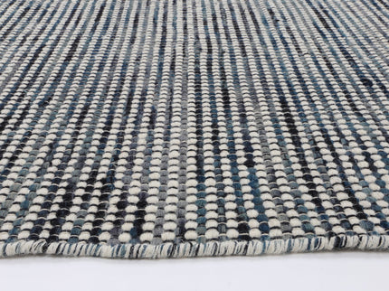 Nordic Teal Reversible Wool Rug