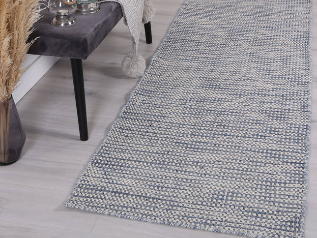 Nordic Blue Reversible Wool Rug
