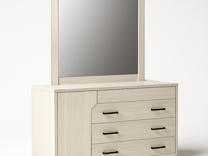 New Chicago 5 PCE QUEEN DRESSER MIRROR SUITE