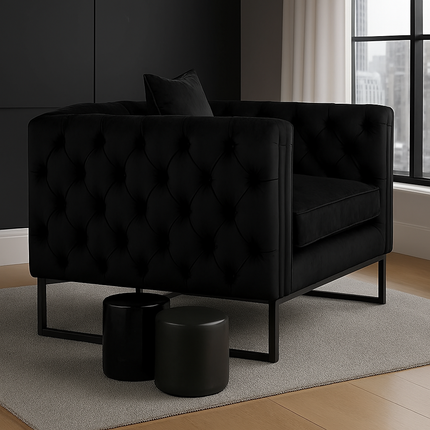 New Fendi 1 Seater - Black