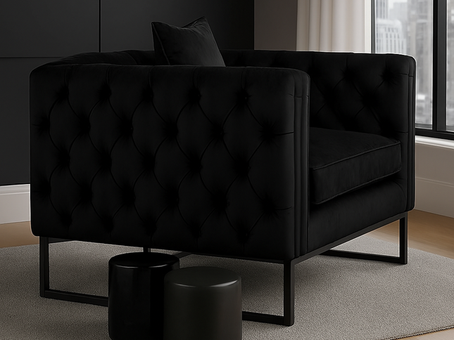 New Fendi 1 Seater - Black