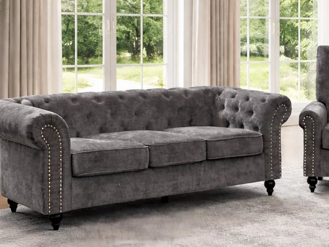 Finnegan 3 Seater - Charcoal