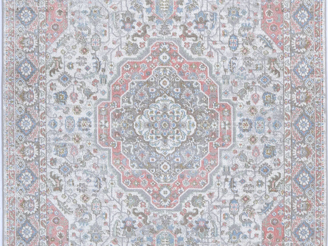 Oporto Bremen Blush & BlueTraditional Soft Rug