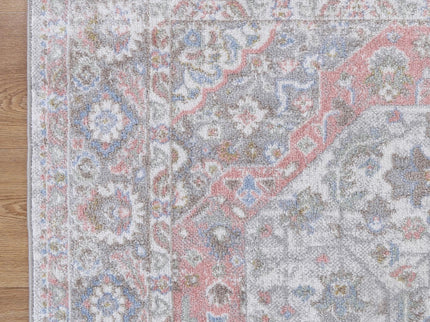 Oporto Bremen Blush & BlueTraditional Soft Rug
