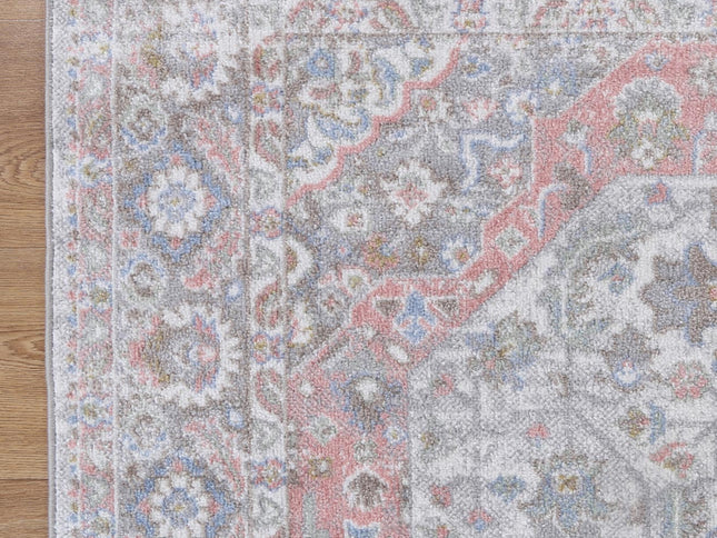 Oporto Bremen Blush & BlueTraditional Soft Rug