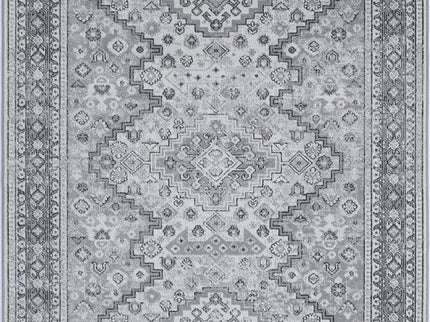 Oporto Mundra Grey Tribal Soft Rug