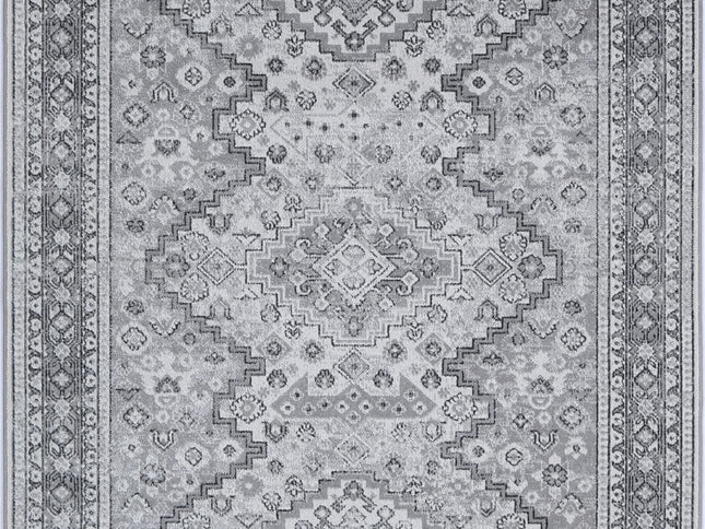 Oporto Mundra Grey Tribal Soft Rug