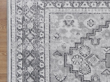 Oporto Mundra Grey Tribal Soft Rug