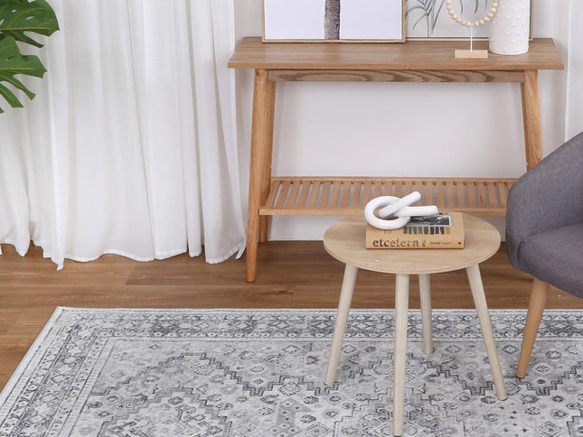 Oporto Mundra Grey Tribal Soft Rug