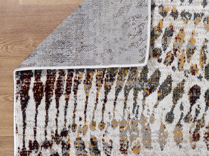 Oporto Jeddah Multi Abstract Soft Rug