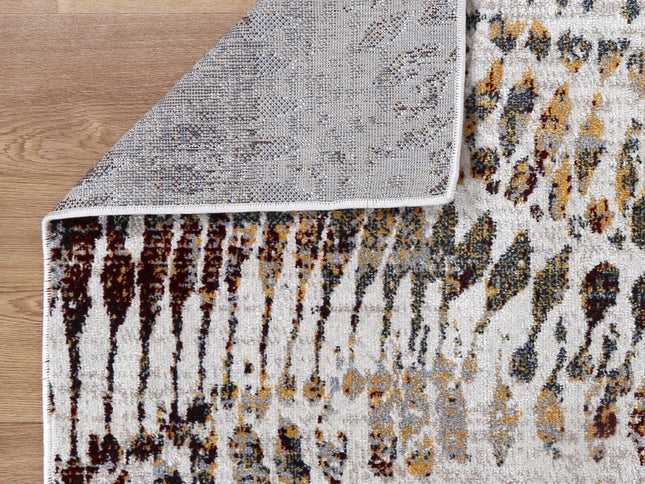 Oporto Jeddah Multi Abstract Soft Rug