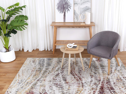 Oporto Jeddah Multi Abstract Soft Rug