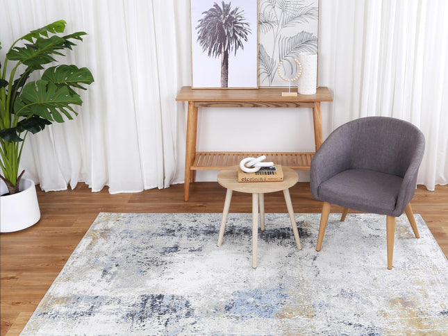 Oporto Savannah Multi Abstract Soft Rug