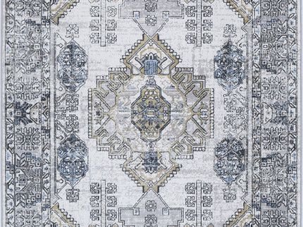 Oporto Taicang Blue & Grey Traditional Soft Rug