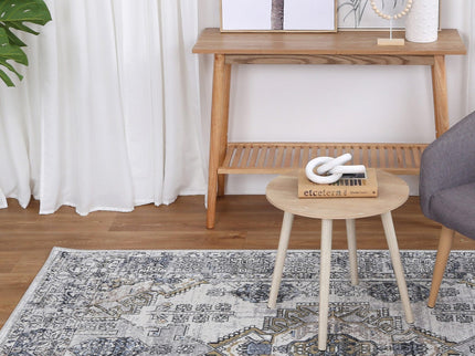 Oporto Taicang Blue & Grey Traditional Soft Rug