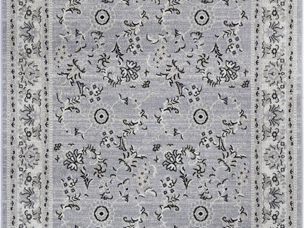 Oporto Hamburg Grey Traditional Soft Rug
