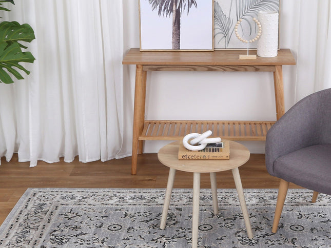 Oporto Hamburg Grey Traditional Soft Rug