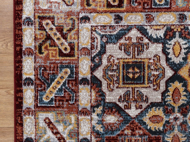 Oporto Dalian Multi Traditional Soft Rug