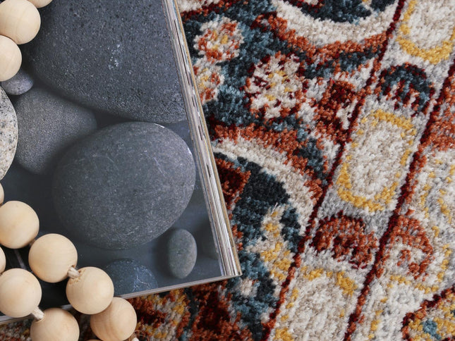 Oporto Dalian Multi Traditional Soft Rug