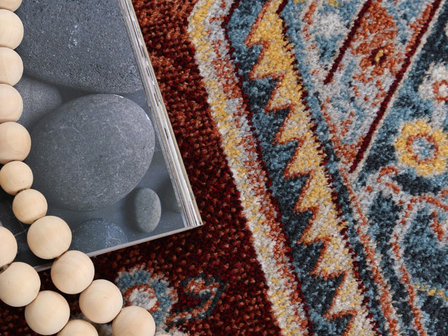Oporto Yingkou Multi Traditional Soft Rug