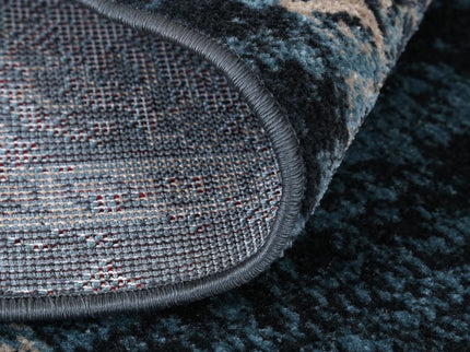 Oporto Algeciras Blue Transitional Soft Rug