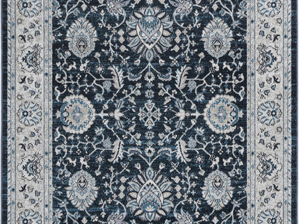 Oporto Salalah Blue Traditional Soft Rug