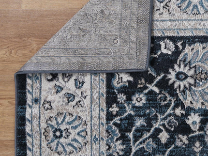 Oporto Salalah Blue Traditional Soft Rug