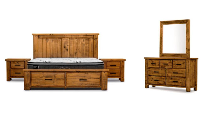 Outback 5 Pce King Dresser Mirror Suite