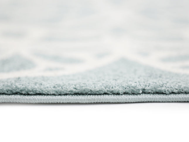 Piccolo Aqua White Doily Kids Rug