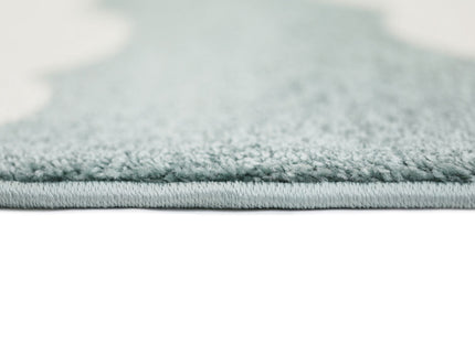Piccolo Aqua White Cloud Kids Rug