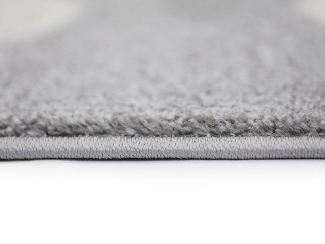 Piccolo Grey White Cloud Kids Rug