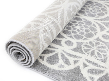 Piccolo Grey and White Doily Kids Rug