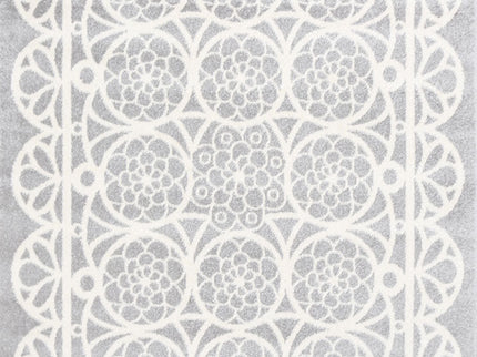 Piccolo Grey and White Doily Kids Rug